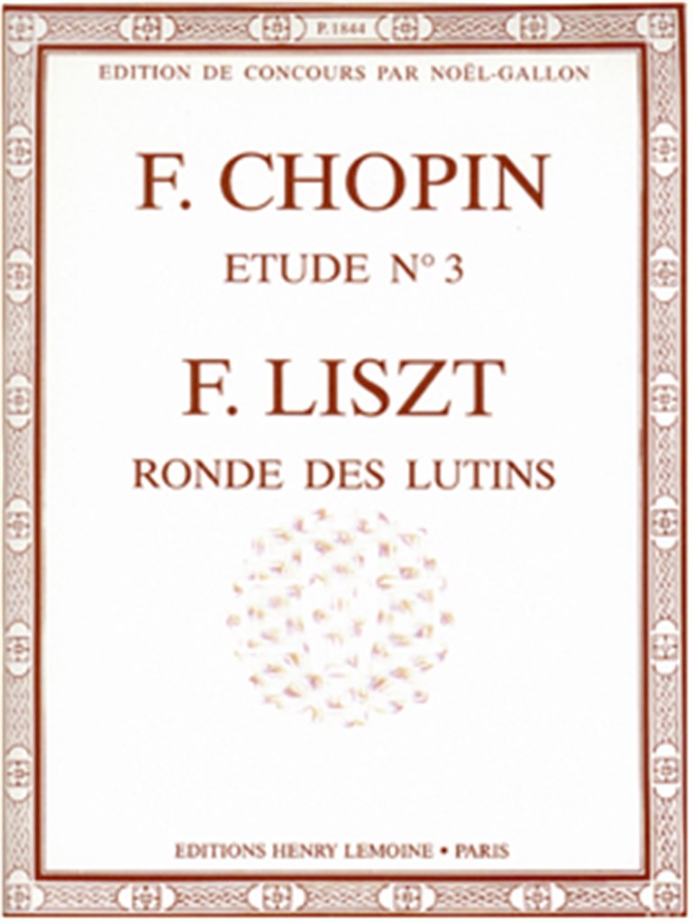 Etude Op.10 n°3 Tristesse - Ronde des lutins